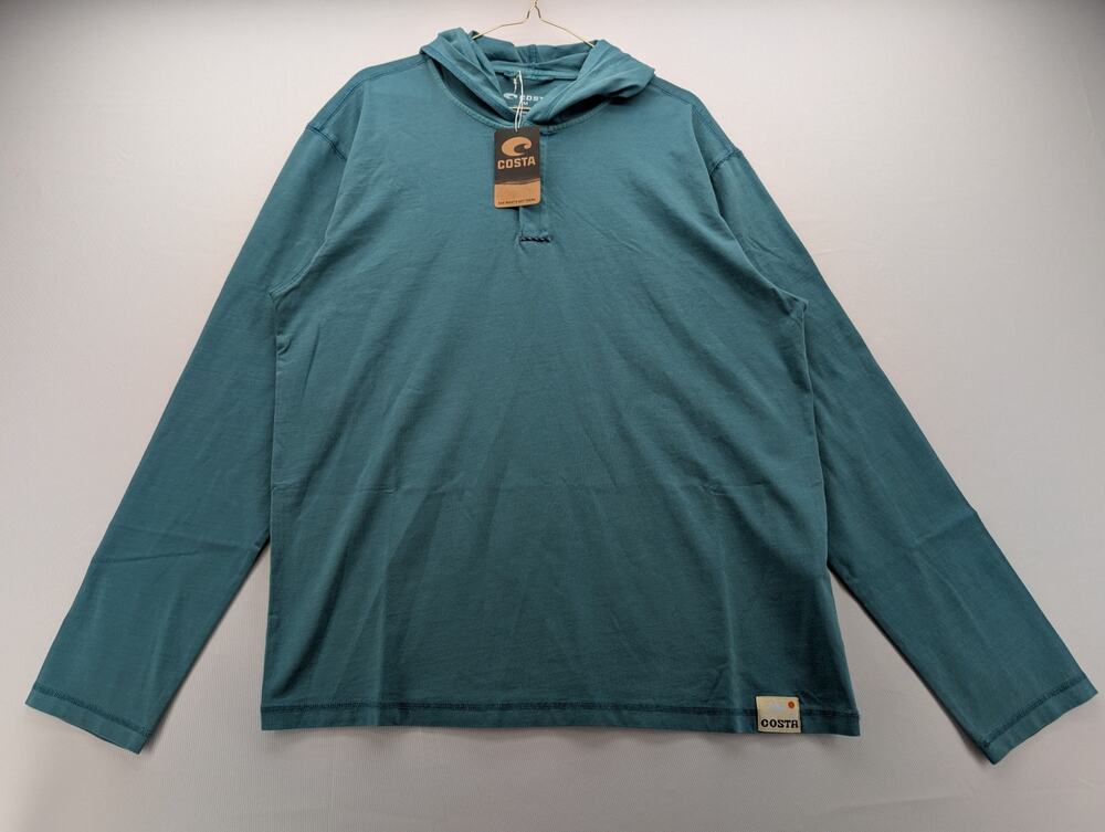 NWT Costa Men's Sundown Layer Hoodie in Sea Foam size Medium